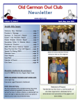 OGOC Newsletter Membership